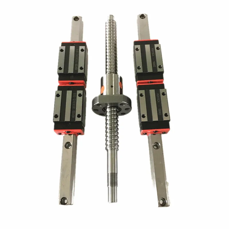 

Free shipping 2 pcs HGH25-1050mm+4 HGH25CA linear rail block +4 pcs HGH20-300/650mm+8 HGH20HA linear rail block +4 SET ballscrew