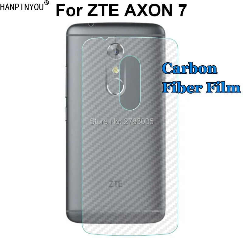 

For ZTE AXON 7 / A2017 / AXON 2 Durable 3D Anti-fingerprint Carbon Fiber Back Film Rear Screen Protector (Not Tempered Glass)
