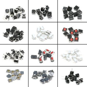 

120pcs=12 Type Tactile Push Button Touch Switch Remote Keys Button Microswitch Hot Sale