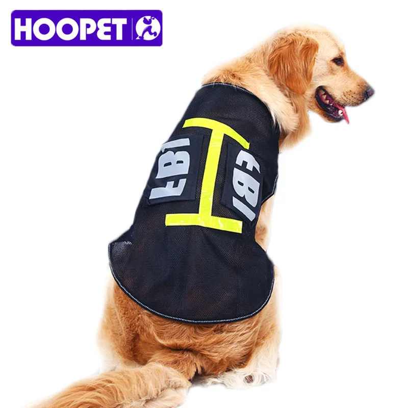 Summer large Dog Clothes Breathable Mesh Cooling Reflective Vest Dog