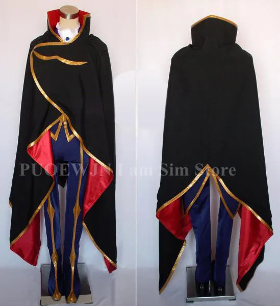 Код Geass Zero Lelouch Косплей Костюм с покрытием для обуви