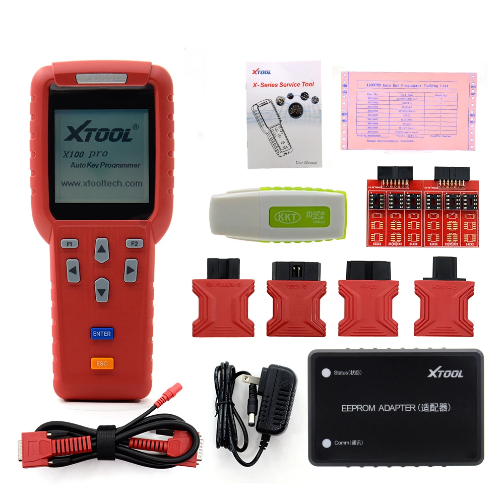 Prix pour Xtool d'origine x100 pro avec eeprom adaptateur auto clé programmeur kilométrage réglage/odomètre mise à jour gratuite en ligne vie Prix pour Xtool d'origine x100 pro avec eeprom adaptateur auto clé programmeur kilométrage réglage/odomètre mise à jour gratuite en ligne vie