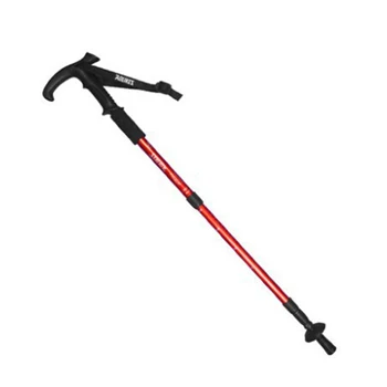 

Anti-Shock on/off mechanism reduce stress on knees Adjustable Camping Walking Fiber Climbing Skiing Trekking T Handle