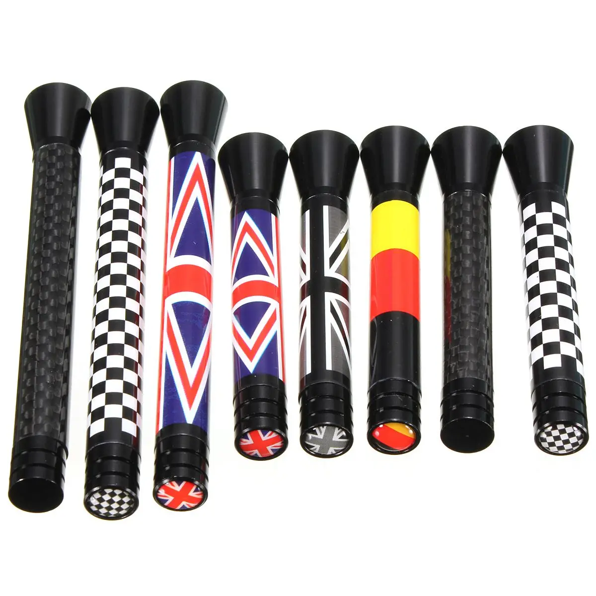 7.7cm/10.7cm Union Jack Car Roof Radio Aerial fm Antenna Antena for Mini Cooper S JCW R55 R56 R57 R60 F55 F56