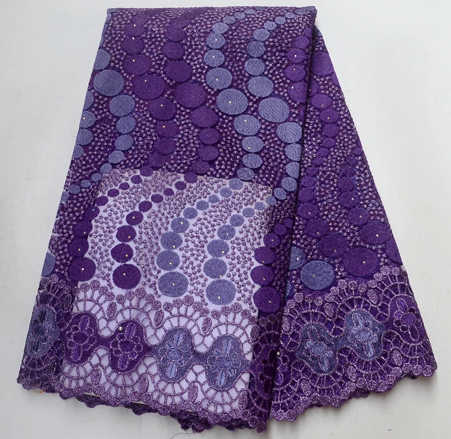 

High Quality Nigerian Lace Fabrics 2018 With beads African French Net Lace Fabric Embroidered Tulle Mesh Lace