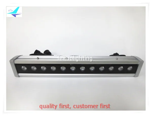 

12pcs/lot Buliding Decor 12x10w RGBW LED Bar Light Wall Washer Mini 0.5M 120W Outdoor Linear Lamp DMX IP65 Wall Washer