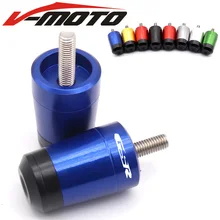 Аксессуары для мотоциклов с ЧПУ Алюминий 7/8 ''22 мм Руль рукоятки «Грипсы» бар Кепки концевые заглушки для SUZUKI GSR 750/600/400 логотип GSR