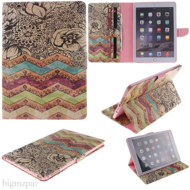 PU Leather Wallet Flip Case For Apple Air 2 Case For Apple Ipad 6 Folio Stand Tablet Cover 9.7 Inch Protector Skin Fundas Coque (32)