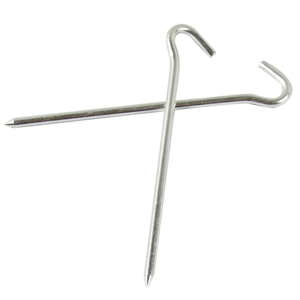 10Pcs/SET Tent pegs Aluminum Alloy Tent nail Tent Stake Nails Ground Pin Camping Hiking Outdoor Tool inflatable tent Accessories