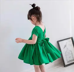 Детская одежда 2018 летние девушки Цвет платье Детские супер красивое платье принцессы две стороны носить