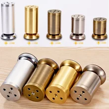 4 шт./лот круглый Dia.50mm цинковый сплав настраиваемые регулировочные уравнитель ножка ноги дивана типом шкаф для спальни ТВ Золотая Бронза