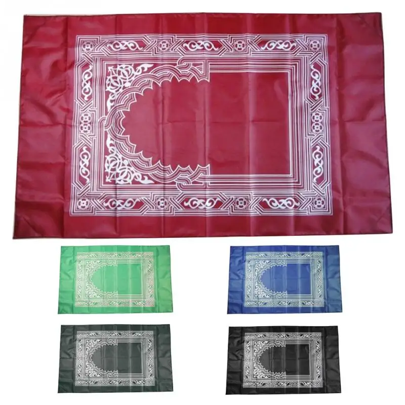 

Hot Waterproof Muslim Prayer Mat Travel Pocket Portable Islamic Muslim Prayer Carpet Rug Islamic Arab Ramadan Compass Prayer Mat
