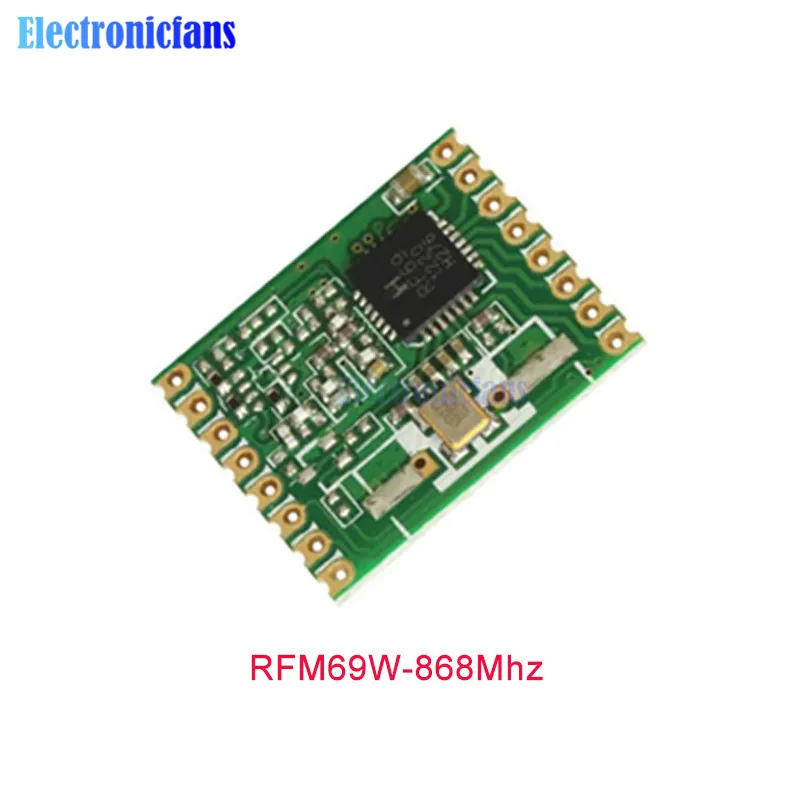 RFM69W RFM69CW RFM69HW 433 МГц 868 915 МГц RF Беспроводной трансивер Температура Сенсор модуль HopeRF FSK низкая Мощность модуль - Цвет: RFM69W-868Mhz