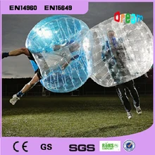 Free Shipping!1.5m 0.8mm PVC Transparent Inflatable Bumper Ball/Soccer Bubble Ball/Zorbing Ball/Loopy Ball