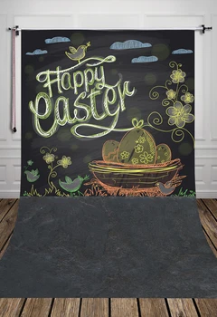 

D-6159 Happy Easter Backdrop Christmas Photography Backdrop Newborn Pet Photography Backdrop