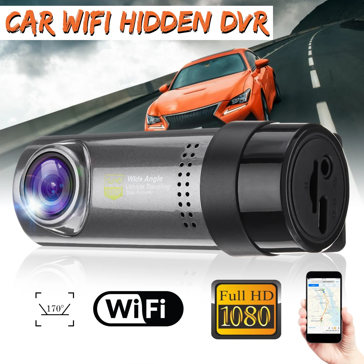 

Mini Smart WiFi FHD 1080P Car DVR Dash Cam Wireless Registrator Camcorder Video Recorder Camera Parking System Monitor