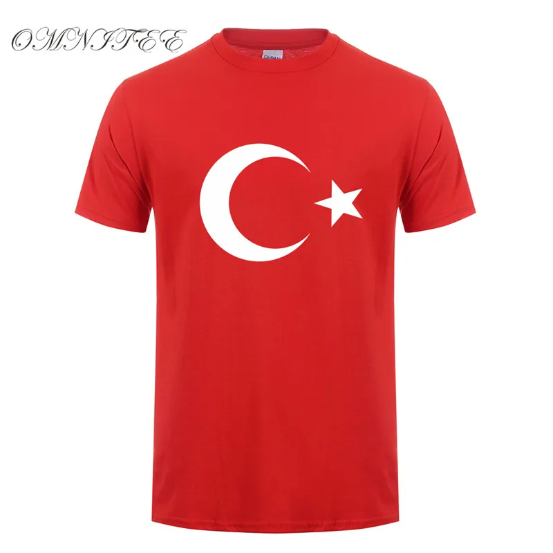 

Omnitee New Turkey T Shirt Men Casual Cotton Summer Short Sleeve Funny Turkish flags T-shirt Mans Tshirt OT-957