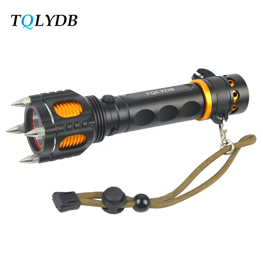 Tactical Rechargeable Led Flashlight 18650 Battery Self Defence Torch