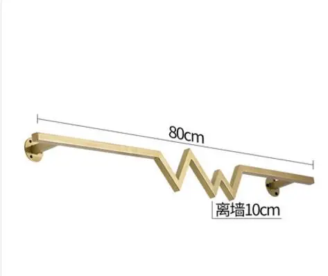 Clothing Shop Shop Show Rack Ground Combination Golden Clothing Rack Creative Iron Female Clothing Rack Hanging Clothes Rack - Цвет: 18