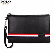 VIKUNJA POLO Mode-klassiker Gestreiften Design Männer Kupplung Brieftasche Berühmte Marke Mens Kupplung Handtasche Mit Gürtel Großen Umschlag Tasche Neue