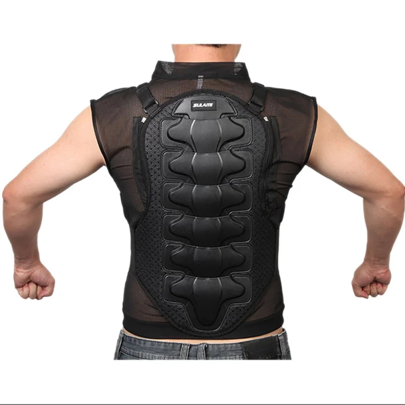 Мужская мотоциклетная куртка без рукавов Armors мотопробег, гонки рыцарская защита Off-road Мотоциклетный Костюм куртка задняя защита M-3XL