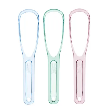 

1PC Tongue Cleaner Dental Tongue Cleaning Fresh Breath Tongue Scraper Toothbrush Cleaner Tools