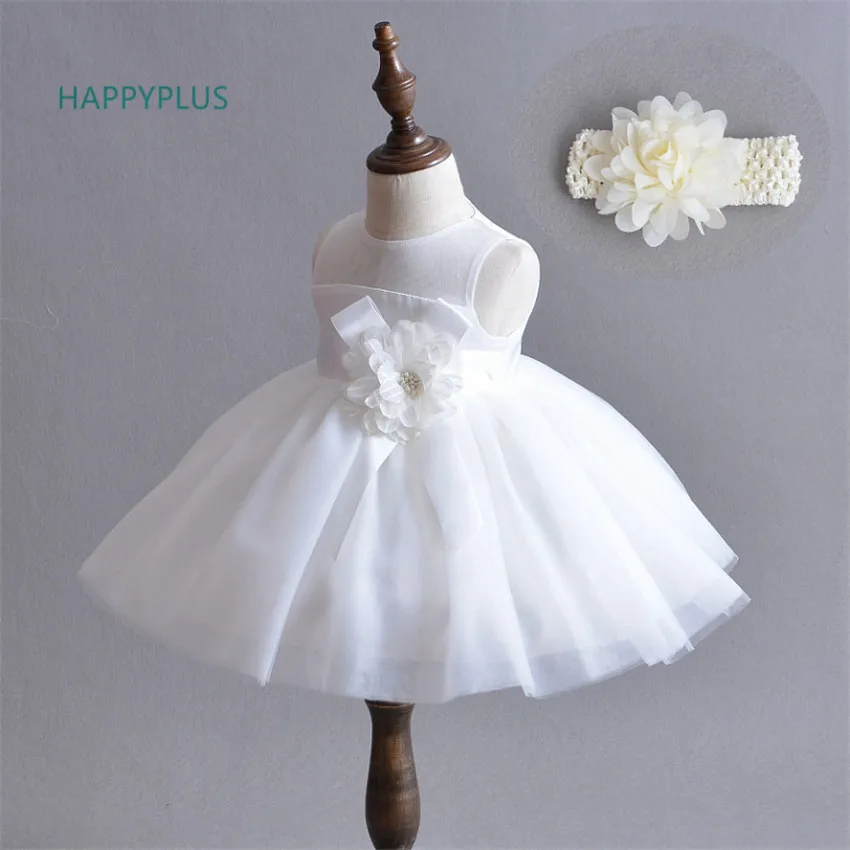 HAPPYPLUS/платье принцессы для малышей свадебное платье для новорожденных девочек 3, 6, 12, 18, 24 месяцев вечерние платья для маленьких девочек платье на первый день рождения
