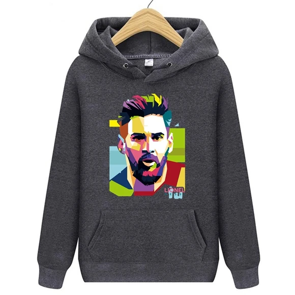 Весенняя Мужская куртка с капюшоном Lionel Messi мужские свитшоты в стиле Месси топы