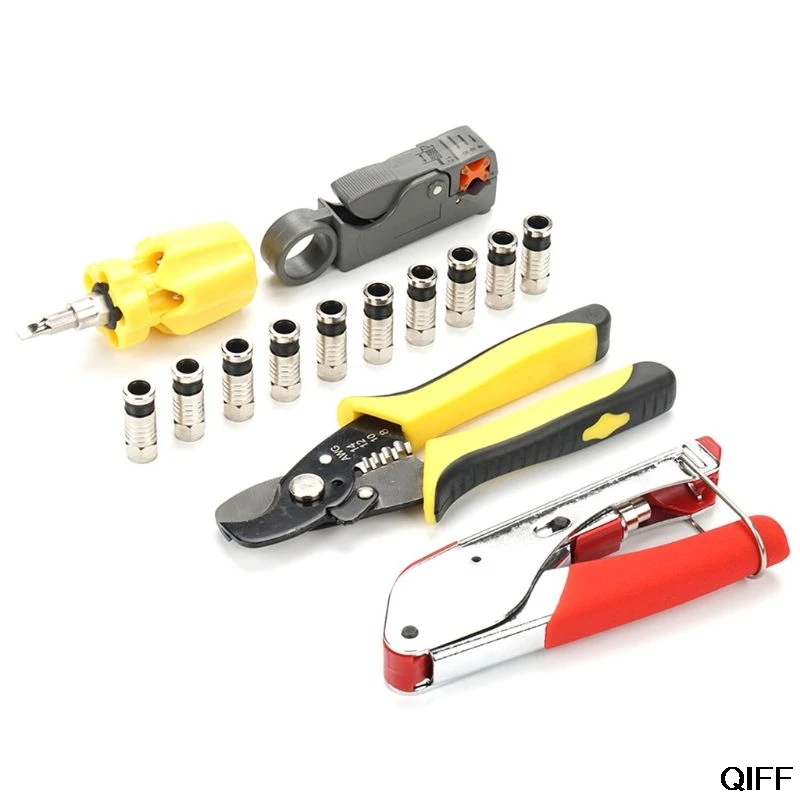 

Drop Ship&Wholesale 5-Piece Suit Hand Compression Crimping Tool Crushing Clamp With Wire Stripping Plier June 25