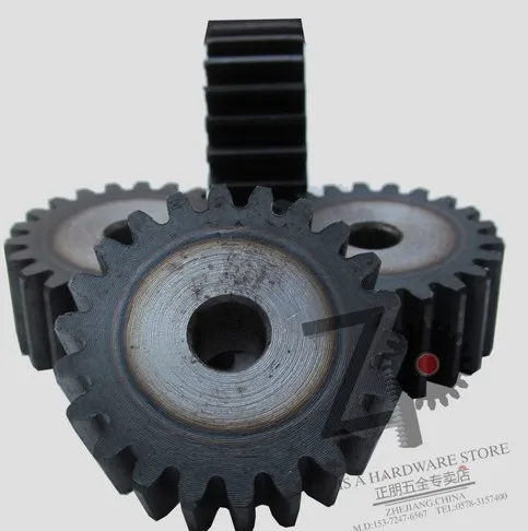 45# Steel Motor Gear Spur Pinion Gear 3.0Mod 46Tooth Thickness 30mm x 1Pcs