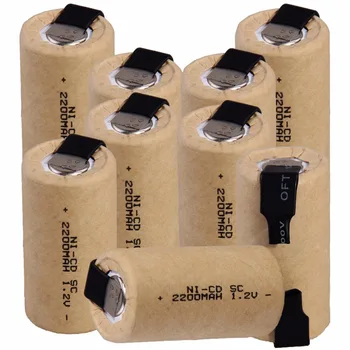 

9 pcs SC 2200mah 1.2v battery NICD rechargeable batteries for makita bosch B&D Hitachi metabo dewalt for electric screwdriver