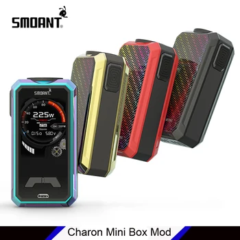 

Original Smoant Charon Mini Box Mod 225W electronic cigarette Vape 2.0 UI full screen TCR TC Vape Powered By Dual 18650 Battery