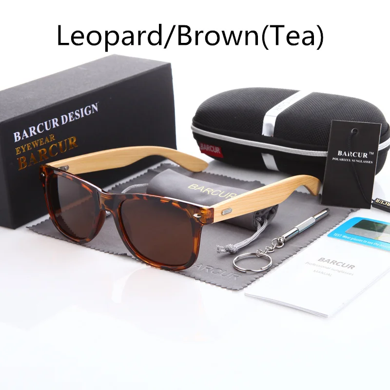 BARCUR Polarized Bamboo Sunglasses Men Women BC4175 BARCUR Polarized Bamboo Sunglasses Men Women BC4175
