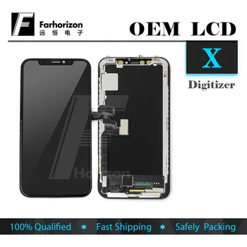 

Top quality OEM 100% Good Working For iPhone X LCD 5.8 Inch And Touch Screen Digitizer for iPhone X & Free Shipping