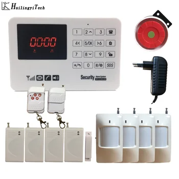 

Wireless GSM Alarm System Security Home Auto Dial Home Burglar Alarm Motion Sensor Security Alarm DIY Kit Wireless Smoke Sensor