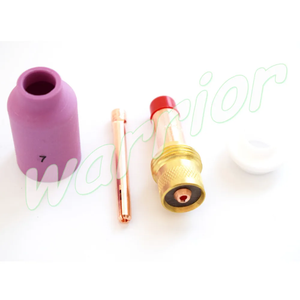 

#7 TIG Gas Lens KIT Nozzle Gas Lens Body Collet 54N01 For Welding Torch PTA DB SR WP17 18 26