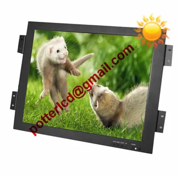 

17 inch High Bright LCD Monitor Rugged Design XGA Panel Mount LCD Display Monitor