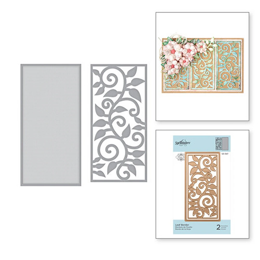 

Leaf Border Metal Cutting Dies for DIY Scrapbooking Cards Crafts New 2019 Craft Die Cut Card Making Embossing Stencil