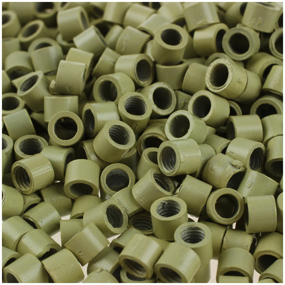 500 mini Rings Loops Screw Thread for Hair Extensions 4mm Beads Blonde