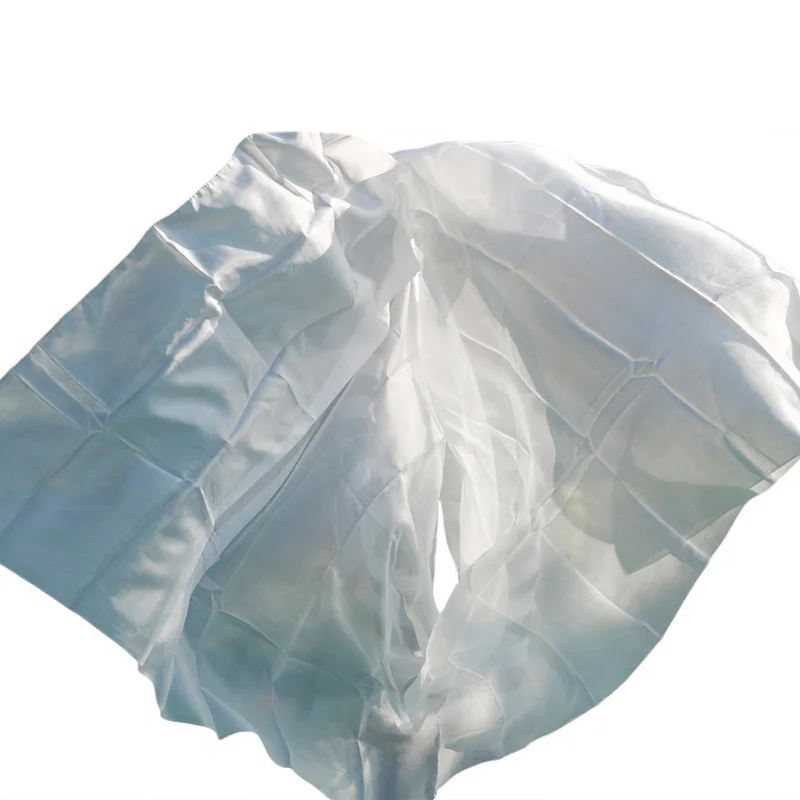 Newest Pure Silk Belly Dance Veils Belly Dance Scarf Silk Veils Practice Stage Performance white color