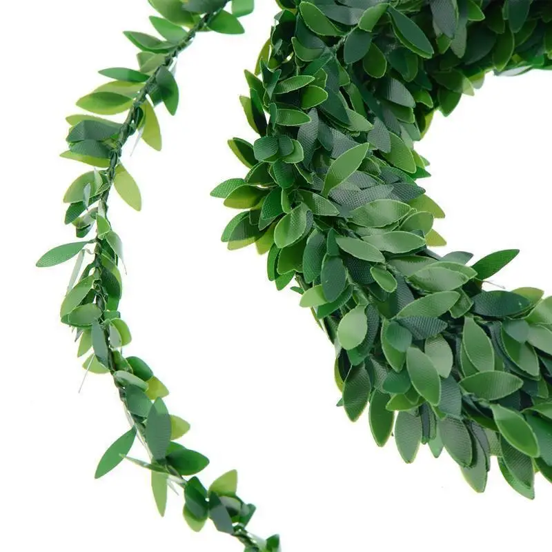 7,5 м искусственный ПВХ плюща гирлянда листва Зеленые Листья Имитация лозы для свадебной вечеринки украшения церемонии DIY повязки на голову