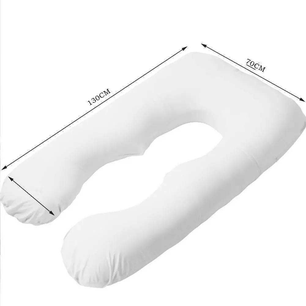 Материнская u-образная подушка для тела Подушка для беременных и кормящих спящий на боку съемный чехол