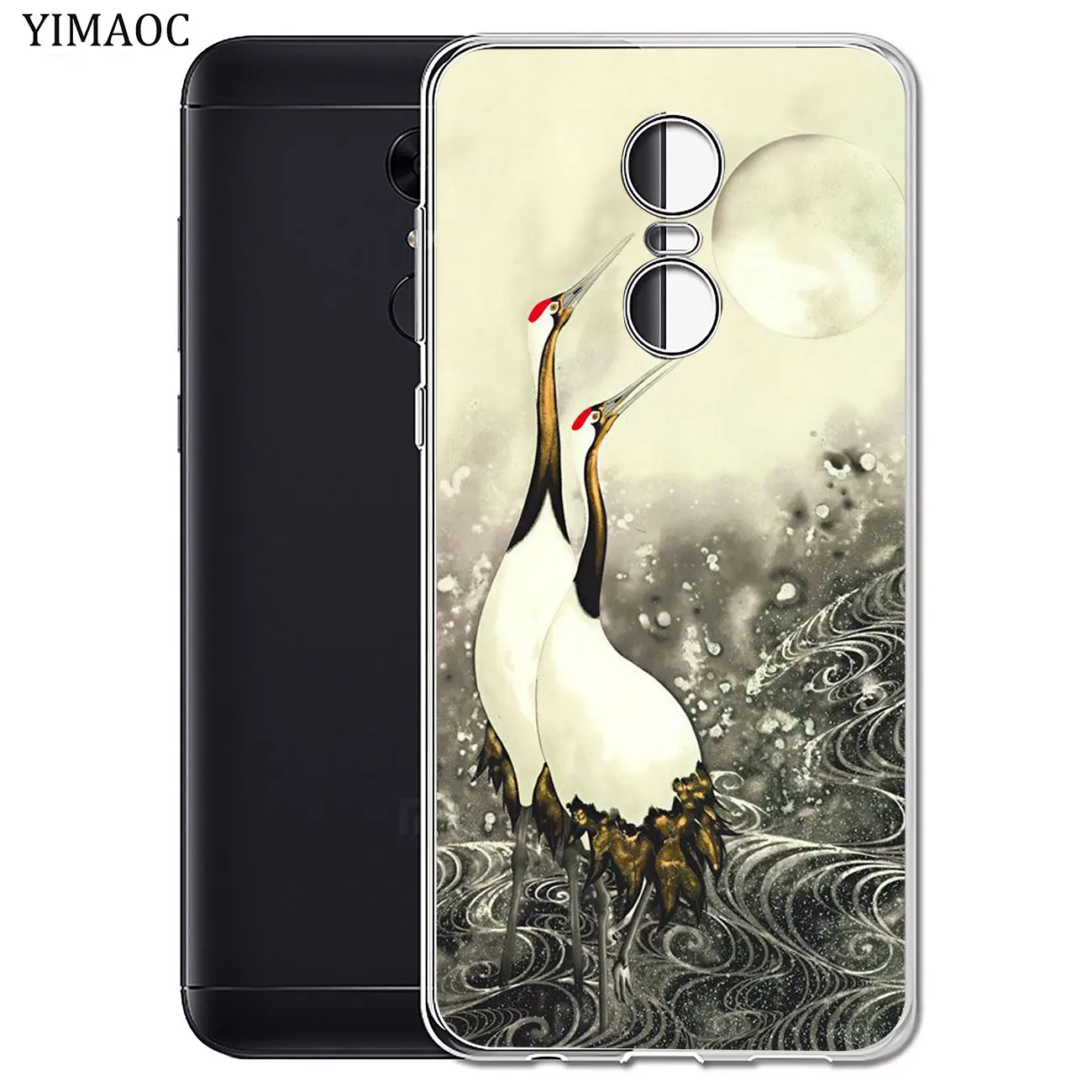 Мягкий силиконовый чехол для телефона YIMAOC Bird Crane Xiaomi MI Redmi 8A 7A 6A 5A 4X Note 8 7 6 Pro 5