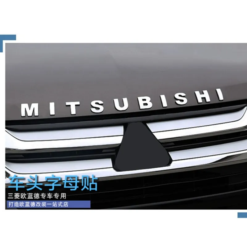 

ABS SLIM Outlander Wording 3D Letter Sticker Trim For Mitsubishi Outlander 2013-2016