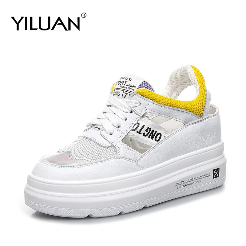 

2020 summer Hollow Leather sandals Mixed Colors Student women's shoes Hollow Small size 32 33 34 Platform Casual Shoes woman Red