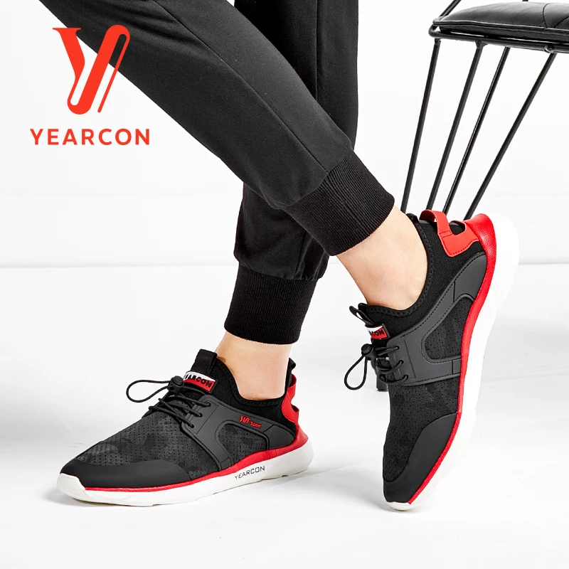 Calçados Sneakers Casual red Vulcanize Dos De Moda 8412ax72323w Para Sapatos Atlético Black Segurança Esporte Yearcon Homens fwgCpq