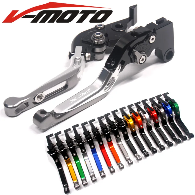 

With Logo PCX Sliver&black CNC Motorcycle Brake Clutch Levers For Honda PCX 125 150 PCX125 PCX 150 2010 2013 2014 2015 2016 2017