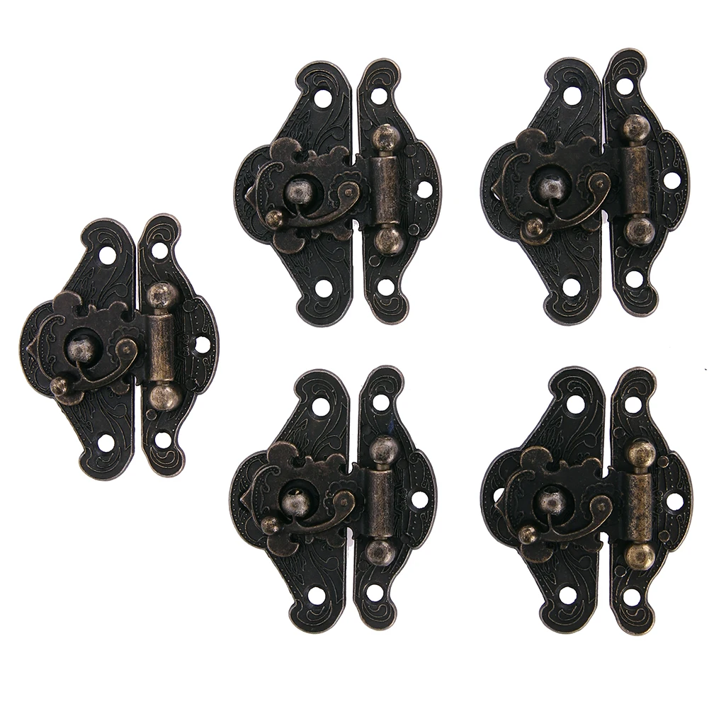 Buy 5 Pairs 39 X 49mm Antique Bronze Hasps Latches