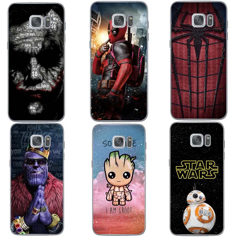 

Avengers Endgame Thanos Marvel Deadpool Iron Man Soft Phone Case For Samsung Galaxy S6 S7 Edge S8 S9 Plus S10 S10Lite S10 Plus