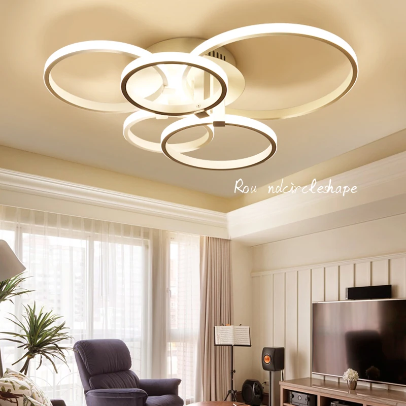 

New Design Aluminum Modern Led Ceiling Lights For Living Study Room Bedroom Decoration lampe plafond avize Indoor Ceiling Lamp